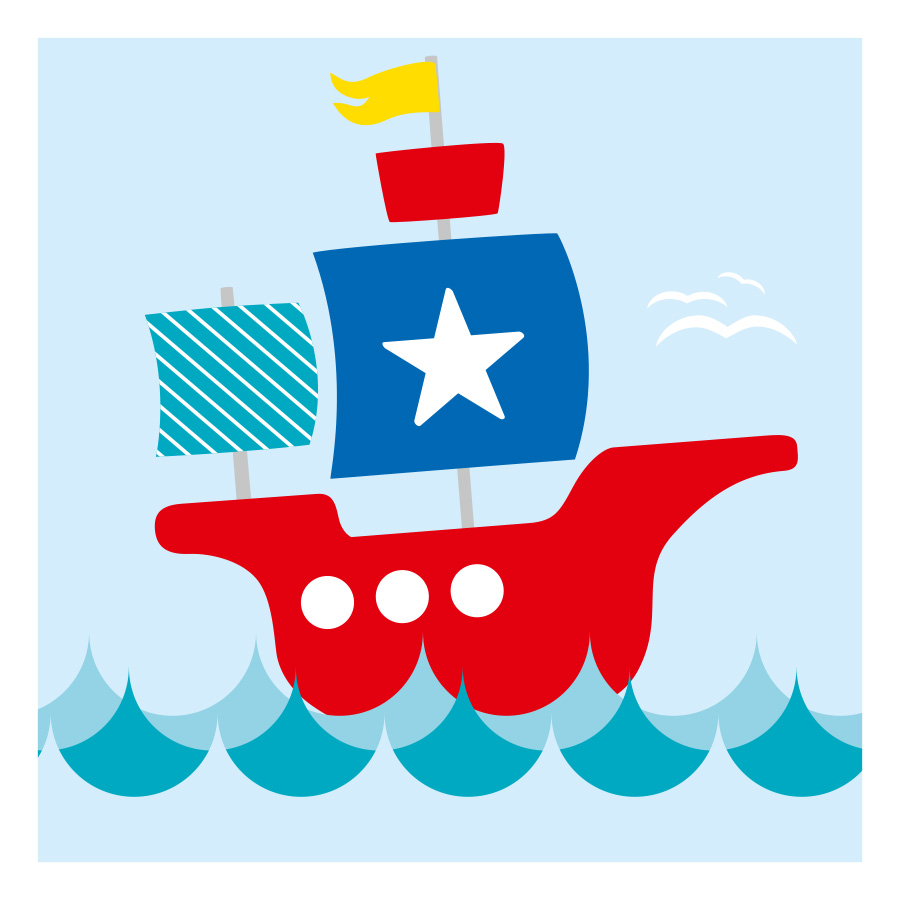 Manisha Design Illustration ahoi Schiff